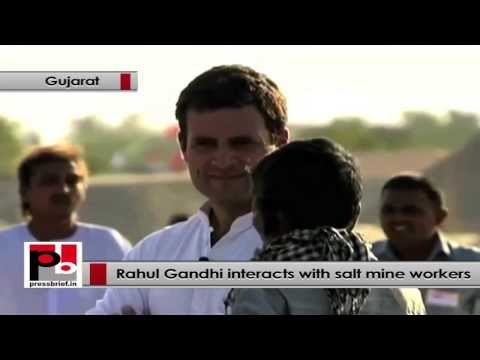 Watch Rahul Gandhi to salt workers - I always stand by you Video