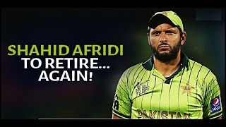 Watch Depressed Pakistani public asking Shahid Afridi retire Video