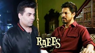 Watch Karan Johar WATCHES Shahrukh's RAEES At PVR Cinema Video Free