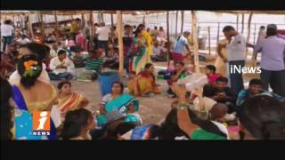 Watch Huge Devotees Rush In Yadadri Sri Lakshmi Narasimha Swamy temple | iNews Video
