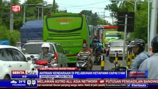 Watch Arus Wisatawan Bersamaan dengan Logistik, Pelabuhan Ketapang Macet Video