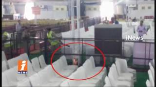 Watch Fire Accident In Osmania University Celebration Due To Short Circuit | Hyderabad | iNews Video