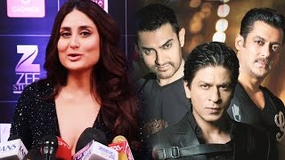 Watch Kareena Kapoor On Giving Tribute To Shahrukh, Salman, Aamir & Saif At Zee Cine Awards 2017 Video