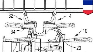 Watch Stacked airplane seating? Airbus files patent for split-level passenger cabin seating Video