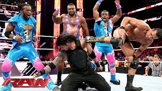 Watch Roman Reigns competes in a 'One vs. All' Match: WWE Raw, January 11, 2016 Video