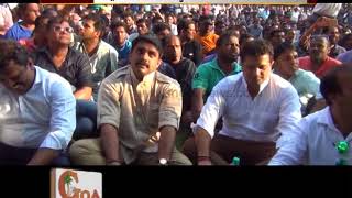 Watch Michael Lobo, Vijay Sardessai Booed By Agitating Taxi Owners For Not Coming On Stage At Azad Maidan Video