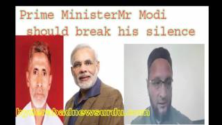 Watch Asad owaisi reaction  on Azam khan Statement / Appeal to Pm Modi Video