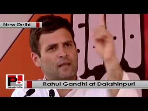 Watch Rahul Gandhi visits New Delhi to address an election rally Video