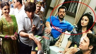 Watch Shahrukh EATS Paan At Jab Harry Met Sejal Promotion, Salman-Mouni Shoots For Bigg Boss 11 Promo Video