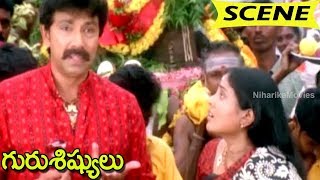 Watch Sundar Gives Counter To Sathyaraj - Superb Comedy Scene || Guru Sishyulu Movie Scenes Video