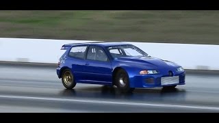 Watch LS AUTOWORKS HONDA CIVIC 8.93 @ 174 MPH Video