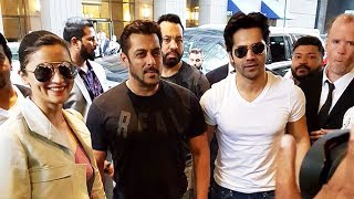 Watch Salman Khan, Alia Bhatt & Varun Dhawan GRAND Welcome In New York - IIFA 2017 Video