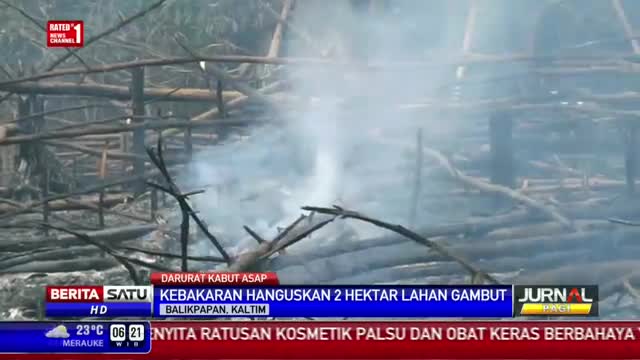 Watch Dua Hektar Lahan Gambut di Balikpapan Hangus Terbakar Video