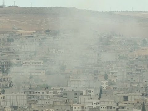 Watch Raw- New Gunfire Along Tense Kobani Border News Video Video