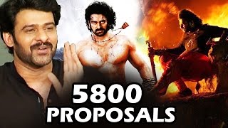 Watch Baahubali Prabhas GETS 5800 Marriage Proposals Video