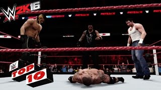Watch Top 10 OMG! Moments: WWE 2K16 Top 10 Video