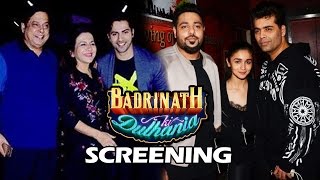 Watch Badrinath Ki Dulhania Screening For Varun Dhawan & Alia Bhatt's FAMILY Video
