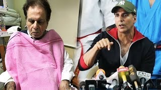 Watch Akshay Kumar's Reaction On Dilip Kumar's Health - Lilavati Hospital Video