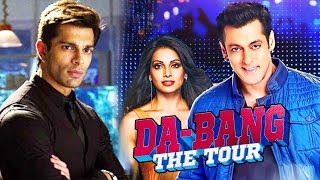 Watch Salman Khan NOT ALLOWING Bipasha's Husband Karan Singh Grover On Dabangg Tour Video