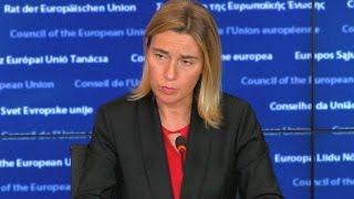 Watch EU calls on Russia to end bombing campaign in Syria Video