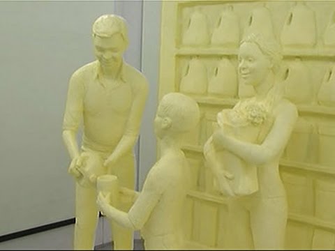 Watch Raw- Butter Sculpture Unveiled at Pa. Farm Show News Video Video