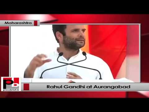 Watch Rahul Gandhi addresses Congress rally in Aurangabad, Maharashtra Video