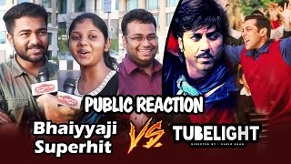 Watch PUBLIC REACTS Salman's Tubelight V/s Sunny Deol's Bhaiyyaji Superhitt Box Office CLASH Video