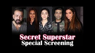 Watch Aamir Khan's Secret Superstar Movie Special Screening | Deepika Padukone, Alia Bhatt Part 1 Video