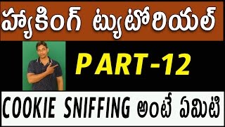 Watch Hacking Tutorial for beginners in Telugu #  12 | Cookie Sniffing Video