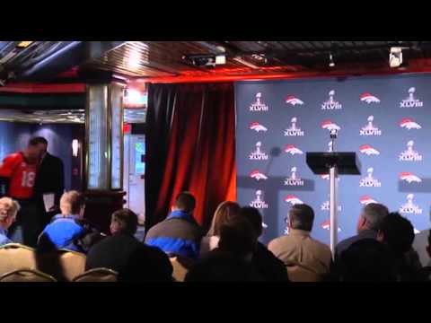 Watch Peyton Talks 'ducks', Lynch Barely Speaks News Video Video