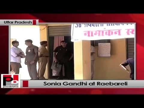 Watch Sonia Gandhi files nomination from Raebareli, UP Video