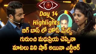 Watch bigg boss telugu reality show  day 14 highlights - Star Maa-Madhupriya Eliminated - Madhupriya about Video