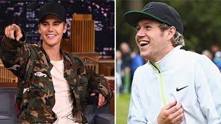 Watch Justin Bieber & Niall Horan Challenge Each Other With  Wild Bet On Album Success Video