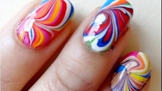 Watch 3 Easy and Gorgeous Water Marble Nail Designs You Must Try Video