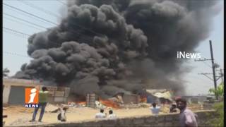 Watch Massive Fire Accident Due TO Short Circuit In Kukatpally | Hyderabad | iNews Video