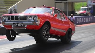 Watch MR 2600 RACING 2.6L ASTRON TURBO GALANT 8.83 @ 150 MPH SYDNEY DRAGWAY Video