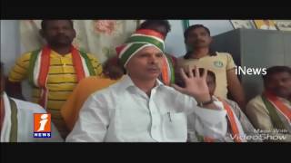 Watch Congress Leader Tulasi Reddy Protest Against Petrol - Diesel Hikes In Vempalli | iNews Video