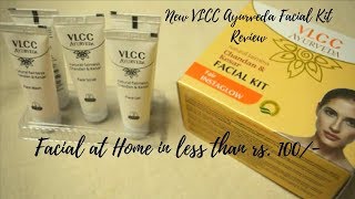 Watch Get the Festive Glow in less than rs. 100 | VLCC Ayurveda Facial Kit Chandan Kesar | Demo & Review Video