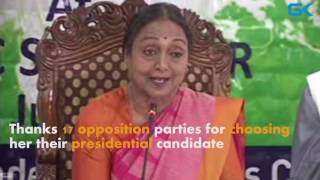 Watch Presidential Candidate Meira Kumar Canvasses in Kashmir Video