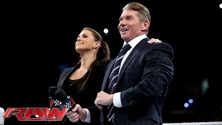 Watch Mr. McMahon & Stephanie McMahon address the WWE roster: WWE Raw, January 11, 2016 Video