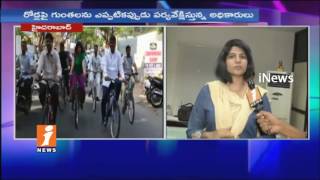 Watch GHMC Zonal Commissioner Harichandana Face To Face On GHMC Cycle Yatra In Hyderabad | iNews Video