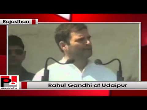 Watch Rahul Gandhi addresses election rally at Udaipur, (Rajasthan) Video