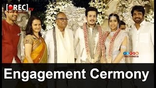 Watch Akhil Akkineni, Shriya Bhupal Engagement Ceremony Photos || Nagarjuna || Amala Video
