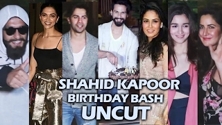 Watch Shahid Kapoor's Birthday Party 2017 | Full HD Video | Katrina, Deepika, Varun, Ranveer, Alia Video