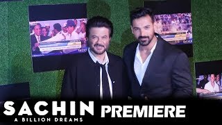 Watch Anil Kapoor & John Abraham At Sachin A Billion Dreams GRAND PREMIERE Video