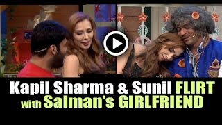 Watch Kapil Sharma & Sunil Grover FLIRT with Salman Khan GIRLFRIEND Iulia Vantur Video
