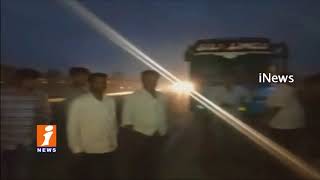 Watch Private Travels Bus Laves Passengers on Road at Chityal | Police Case Registered | iNews Video