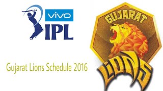 Watch IPL 2016 Schedule | Gujarat Lions Video