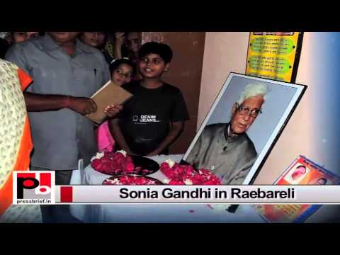 Watch Sonia Gandhi visits Rae Bareli, assures people to take up their issues Video