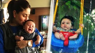Watch Kareena's Baby Taimur SPOTTED SWINGING In His Balcony Video